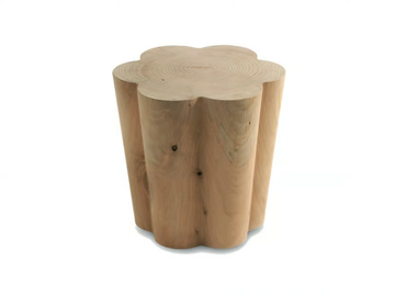 ROCCO - Low solid cedar wood stool by Riva 1920 - view 2